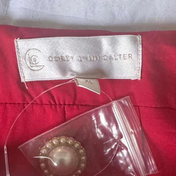 Corey Lynn Calter Red and Black Checkered Mini Skirt XL - Picture 3 of 6